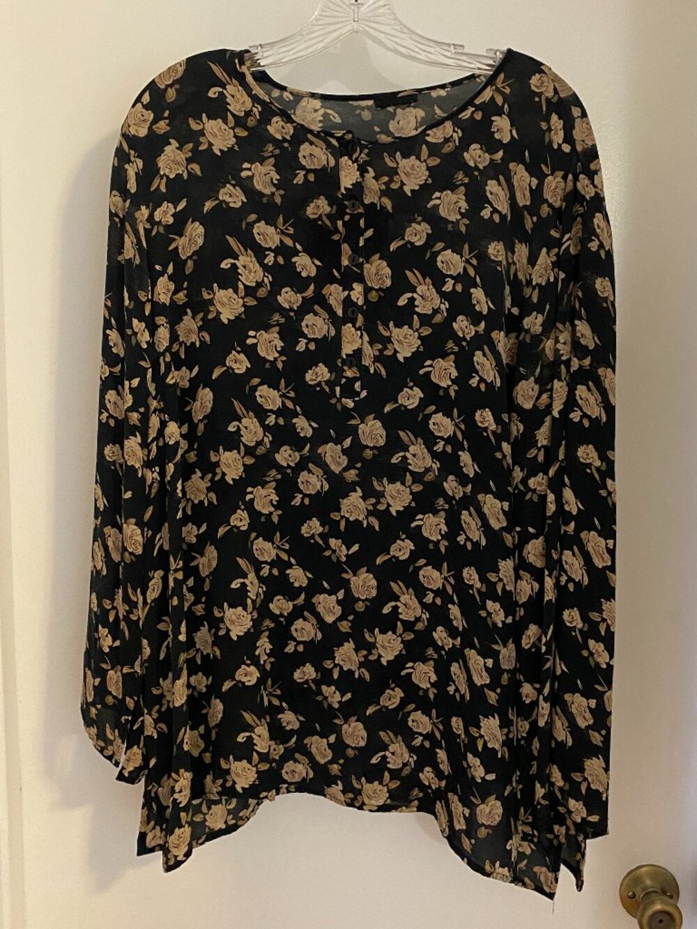 Plus Size Long Sleeve Blouse